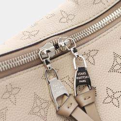 Louis Vuitton Beige Mahina Leather Hobo Bag