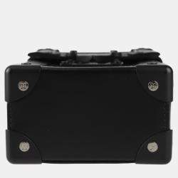 Louis Vuitton Black Monogram Eclipse Leather Vertical Trunk Wearable Wallet Shoulder Bag