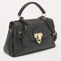 Pre Owned Louis Vuitton Black Monogram Empreinte Leather Georges BB Bag