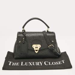 Pre Owned Louis Vuitton Black Monogram Empreinte Leather Georges BB Bag