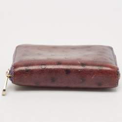 Louis Vuitton Purple Ostrich Zippy Coin Purse