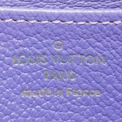 Louis Vuitton Purple Ostrich Zippy Coin Purse