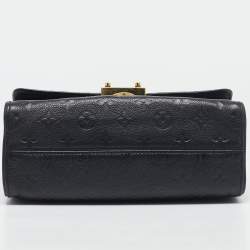 Pre Owned Louis Vuitton Black Monogram Empreinte Leather Saint Sulpice PM Bag