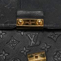 Pre Owned Louis Vuitton Black Monogram Empreinte Leather Saint Sulpice PM Bag