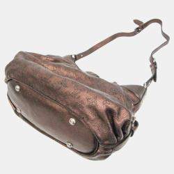Pre Owned Louis Vuitton Mordore Mahina Leather Shoulder Bag