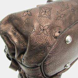 Pre Owned Louis Vuitton Mordore Mahina Leather Shoulder Bag