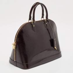 Louis Vuitton Amarante Monogram Vernis Alma GM Bag