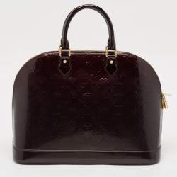 Louis Vuitton Amarante Monogram Vernis Alma GM Bag