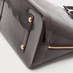Louis Vuitton Amarante Monogram Vernis Alma GM Bag