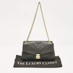 مملوكة مسبقًا Louis Vuitton Black Monogram Empreinte Leather St Germain PM Bag