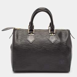 Pre Owned Louis Vuitton Black Epi Leather Speedy 25 Bag
