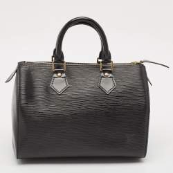 Pre Owned Louis Vuitton Black Epi Leather Speedy 25 Bag