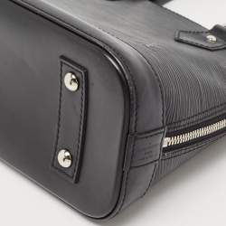 Pre Owned Louis Vuitton Black Epi Leather Alma BB Bag