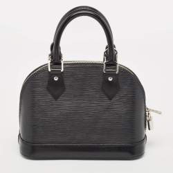 Pre Owned Louis Vuitton Black Epi Leather Alma BB Bag