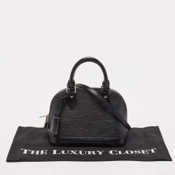 Pre Owned Louis Vuitton Black Epi Leather Alma BB Bag