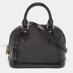 Pre Owned Louis Vuitton Black Epi Leather Alma BB Bag