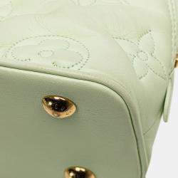 Louis Vuitton White Monogram Calfskin Bubblegram Alma BB