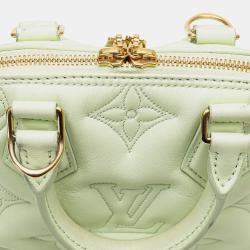 Louis Vuitton White Monogram Calfskin Bubblegram Alma BB