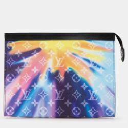 Louis Vuitton Purple Monogram Canvas Sunset Pochette Voyage MM Pouch Bag