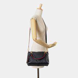 Louis Vuitton Dark Blue Monogram Empreinte Leather V BB Tote Bag