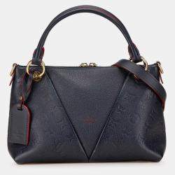 Louis Vuitton Dark Blue Monogram Empreinte Leather V BB Tote Bag