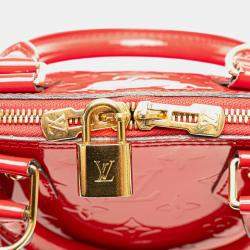 Louis Vuitton Red Monogram Vernis Leather Alma BB Shoulder Bag