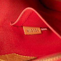 Louis Vuitton Red Monogram Vernis Leather Alma BB Shoulder Bag