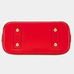 Louis Vuitton Red Monogram Vernis Leather Alma BB Shoulder Bag