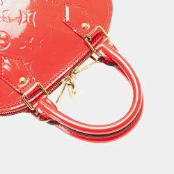 Louis Vuitton Red Monogram Vernis Leather Alma BB Shoulder Bag