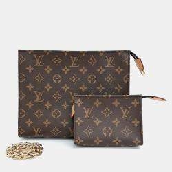 Louis Vuitton Brown Monogram Canvas Toilet Pouch on Chain