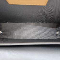 Louis Vuitton Silver Leather Mirror Handle Trunk