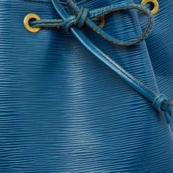Louis Vuitton Blue Toledo Epi Leather Petit Noe Bag