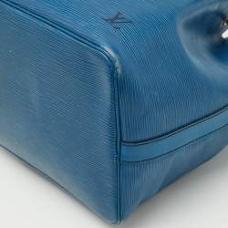 Louis Vuitton Blue Toledo Epi Leather Petit Noe Bag