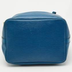 Louis Vuitton Blue Toledo Epi Leather Petit Noe Bag