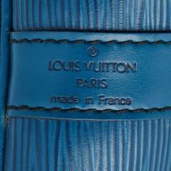 Louis Vuitton Blue Toledo Epi Leather Petit Noe Bag
