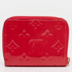 Louis Vuitton Rouge Grenadine Monogram Vernis Zippy Coin Purse