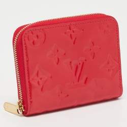 Louis Vuitton Rouge Grenadine Monogram Vernis Zippy Coin Purse