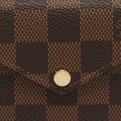 مملوكة مسبقًا محفظة بطاقات لوي فيتون ريكتو فيرسو كانفاس أسود مونوغرامي