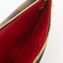 مملوكة مسبقًا محفظة بطاقات لوي فيتون ريكتو فيرسو كانفاس أسود مونوغرامي