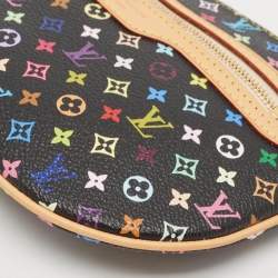 Pre Owned Louis Vuitton Black/Multicolor Canvas Plate Pochette