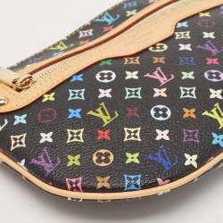 Pre Owned Louis Vuitton Black/Multicolor Canvas Plate Pochette