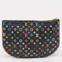 Pre Owned Louis Vuitton Black/Multicolor Canvas Plate Pochette