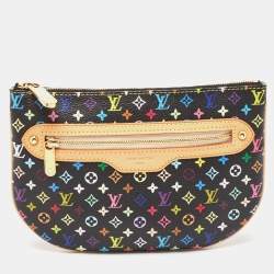 Pre Owned Louis Vuitton Black/Multicolor Canvas Plate Pochette