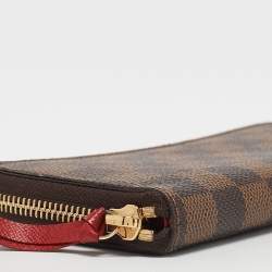 Louis Vuitton Damier Ebene Canvas Clemence Wallet
