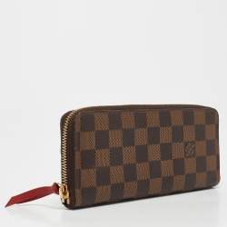 Louis Vuitton Damier Ebene Canvas Clemence Wallet