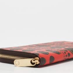 Louis Vuitton x Yayoi Kusama Red Pumpkin Dots Monogram Canvas Zippy Wallet