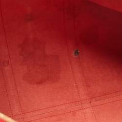 Pre Owned Louis Vuitton Red Epi Leather Keepall Bandouliere 50 Bag