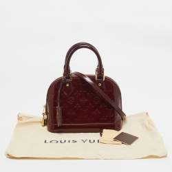 مملوكة مسبقًا Louis Vuitton Griotte Monogram Vernis Alma BB Bag