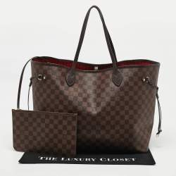 Pre Owned Louis Vuitton Damier Ebene Canvas Neverfull GM Bag