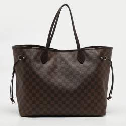 Pre Owned Louis Vuitton Damier Ebene Canvas Neverfull GM Bag